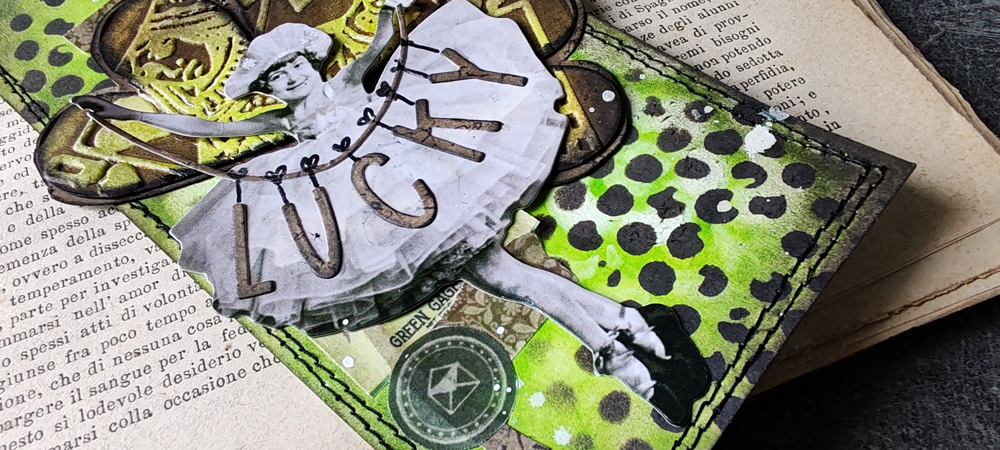 Mixed Media Lucky Tag Tim Holtz